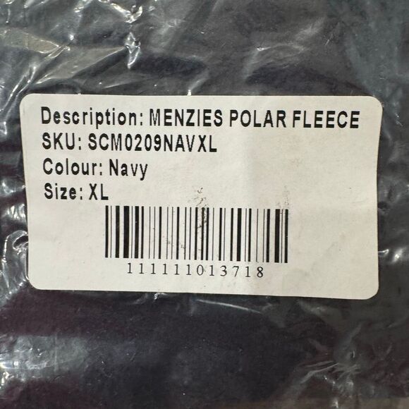 MENZIES POLAR FLEECE Jacket XL Navy New - Picture 4 of 5